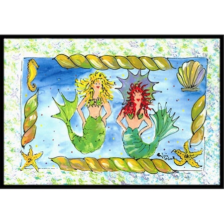Beyondbasketball Mermaid Indoor Or Outdoor Mat - 18 x 27 in. BE2844708